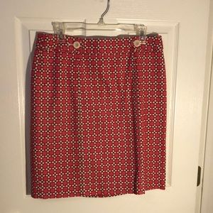 Talbots print skirt